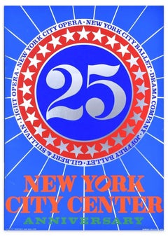 New York City Center 25th Anniversary - Original Screen Print Hand Signed - 1968