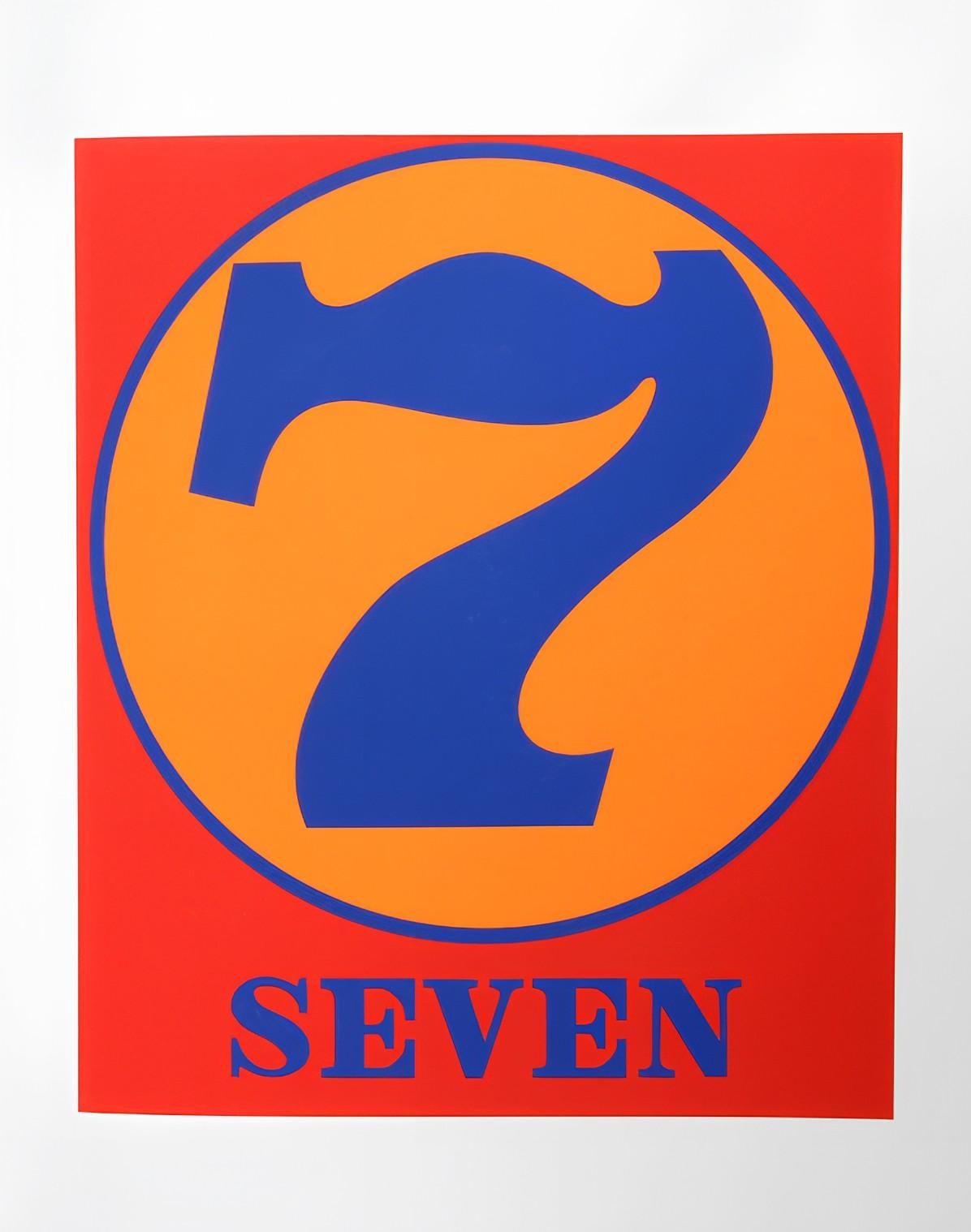 Number 7 from The American Dream Portfolio - Print by Robert Indiana
