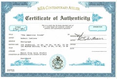 "Number 7", Silkscreen from the American Dream Portfolio by Robert Indiana