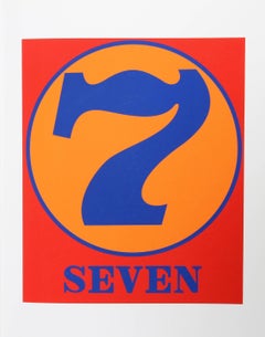 "Number 7", Silkscreen from the American Dream Portfolio by Robert Indiana
