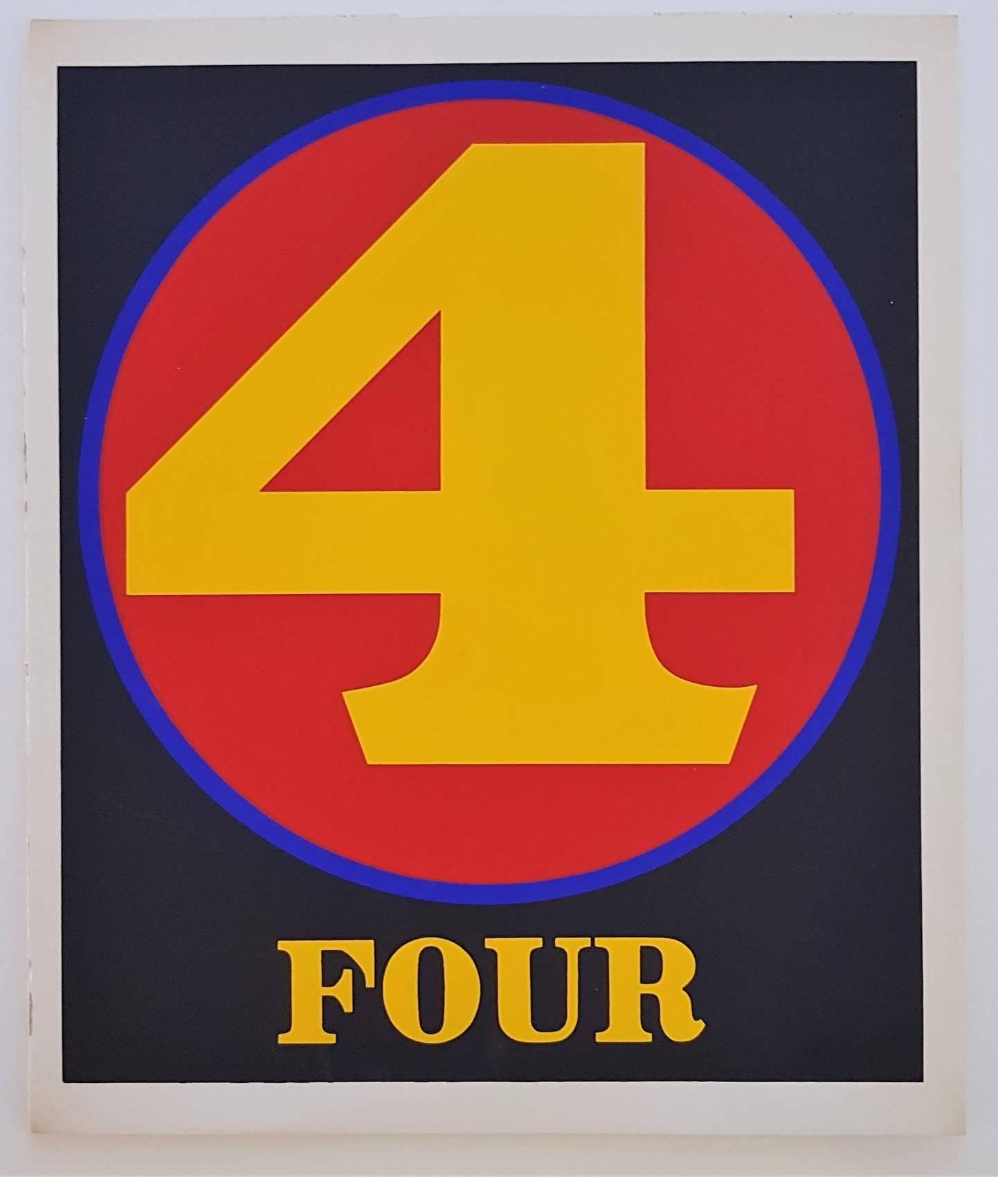 Number Suite - Four - Print by Robert Indiana