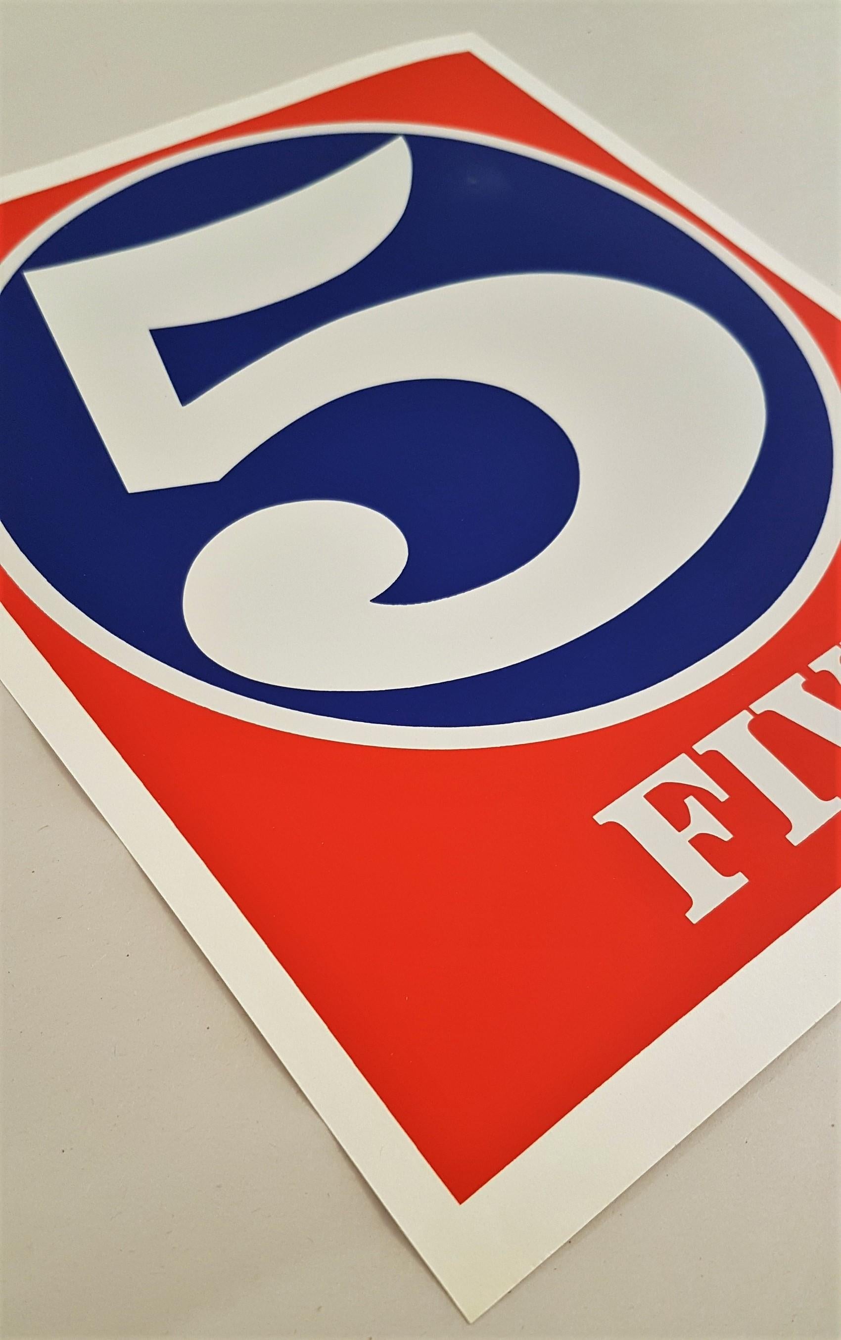 Number Suite - Five - Print by Robert Indiana