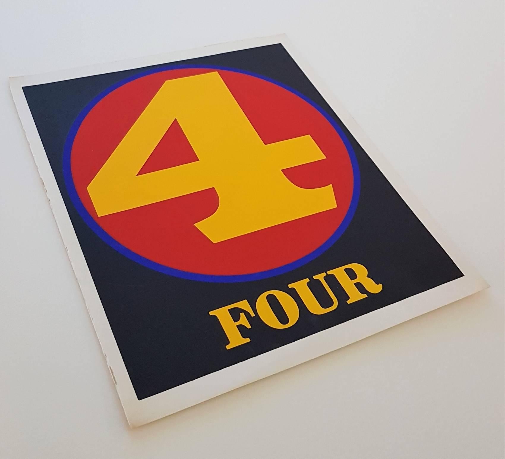 Number Suite - Four - Print by Robert Indiana