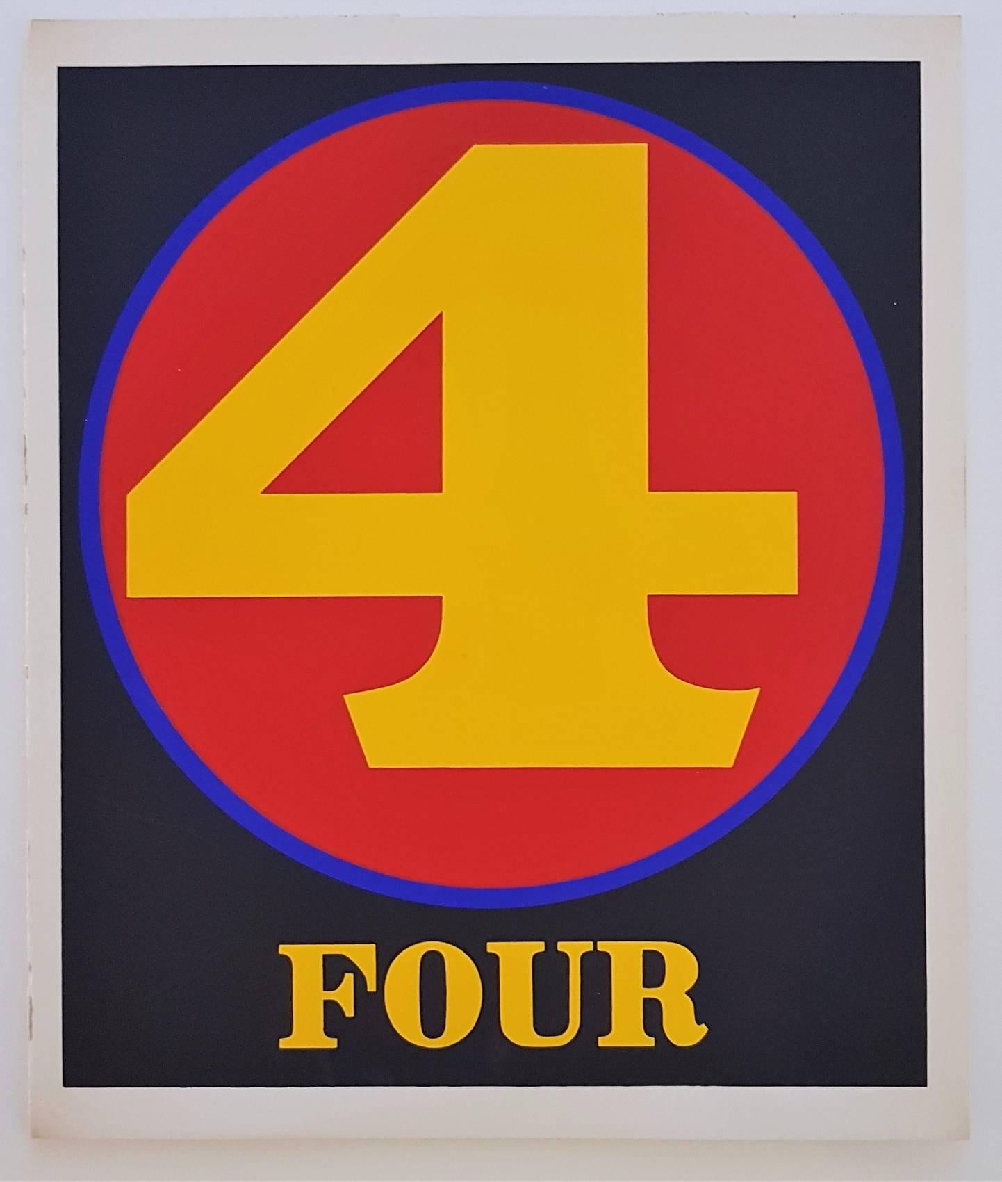Robert Indiana Figurative Print - Number Suite - Four