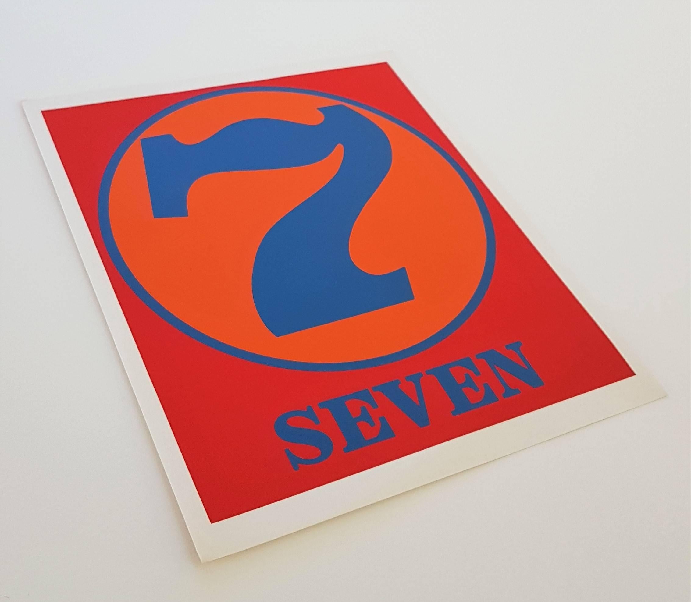 Number Suite - Seven - Print by Robert Indiana