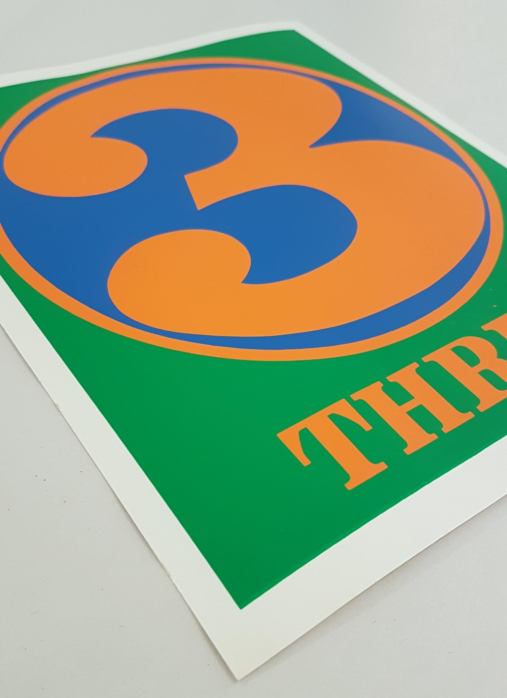Number Suite - Three - Print by Robert Indiana
