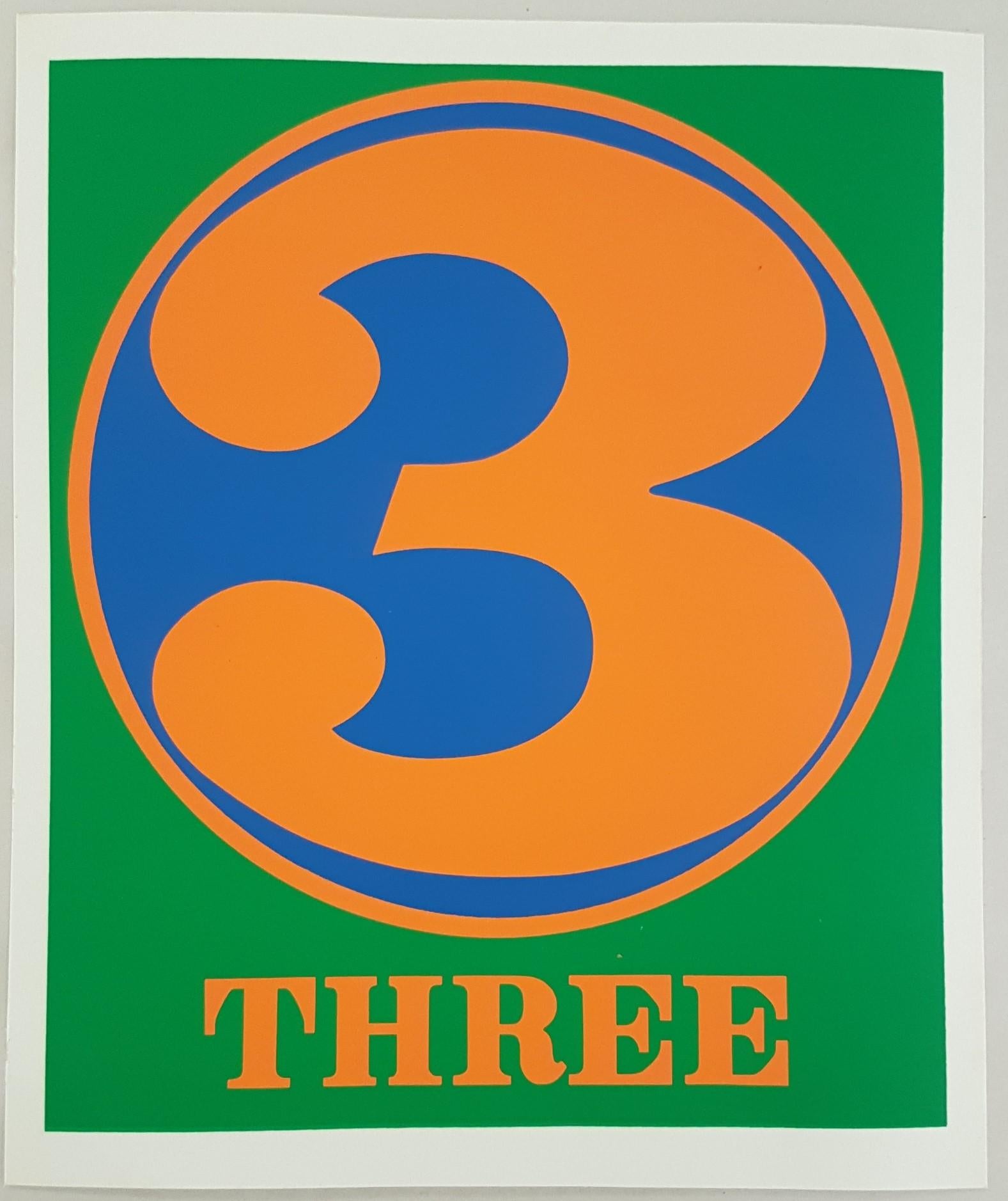 Robert Indiana Figurative Print - Number Suite - Three