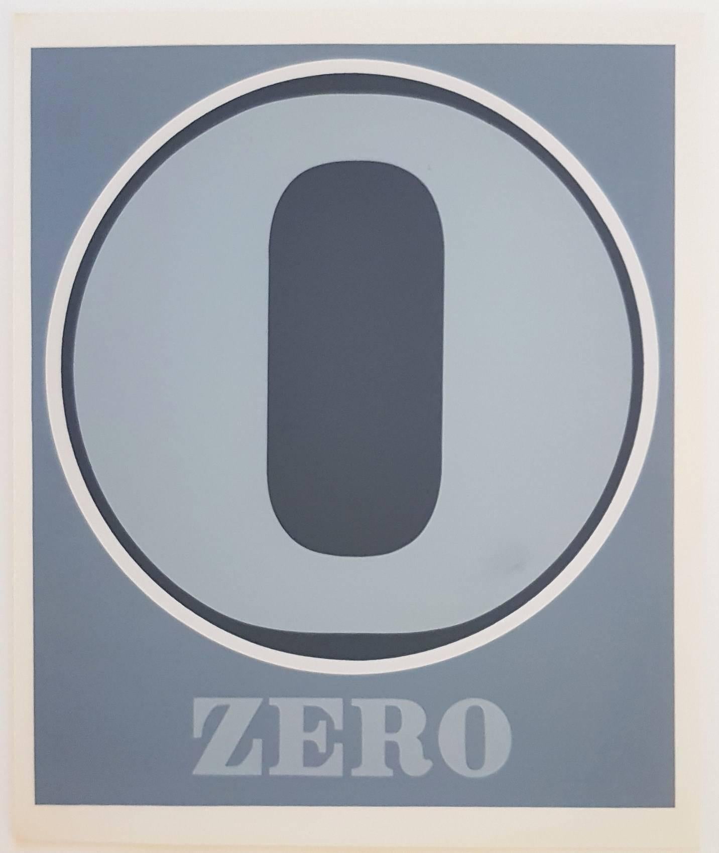 Nummernnummern-Suite - Zero – Print von Robert Indiana