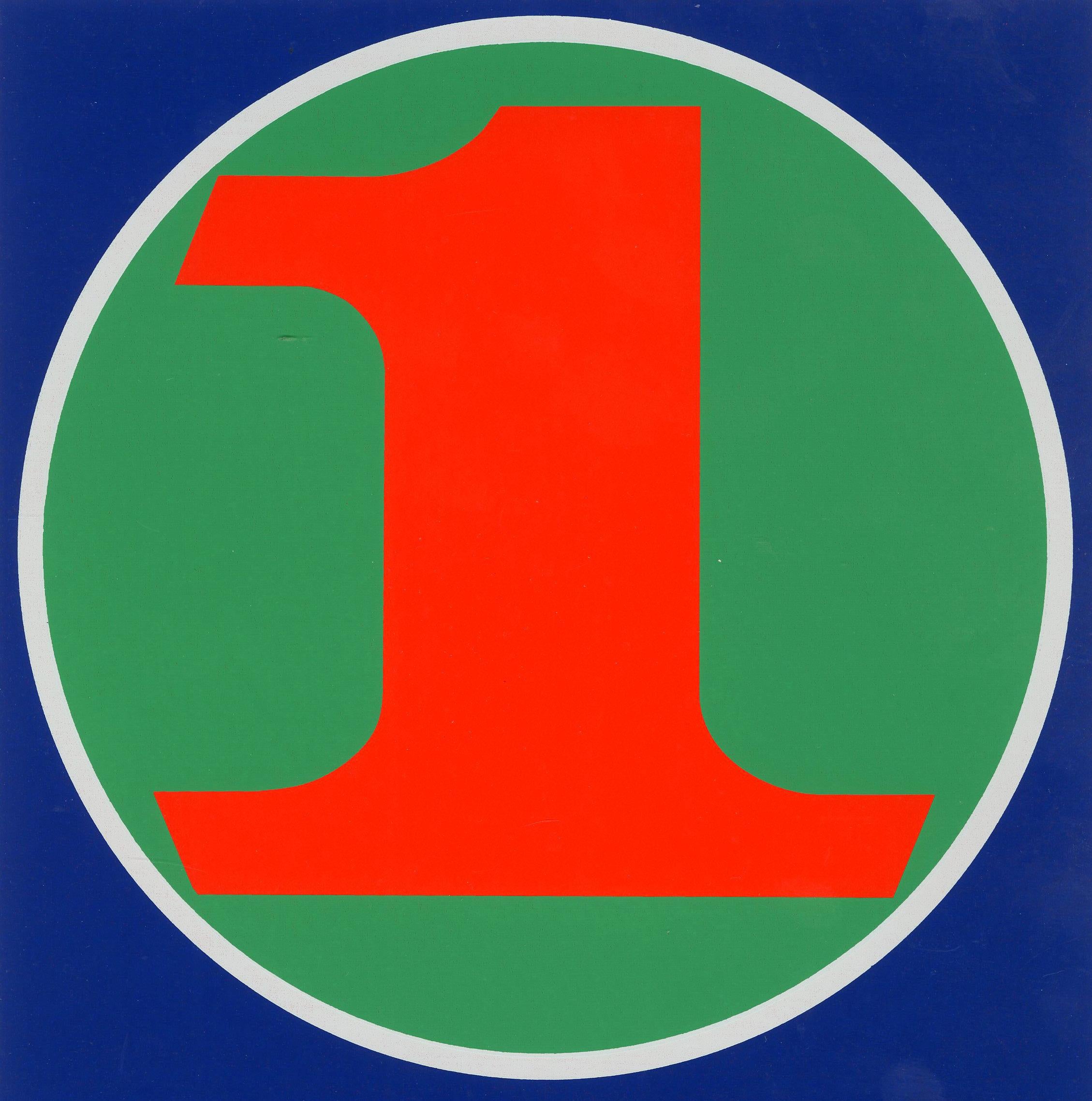 One - Print by Robert Indiana