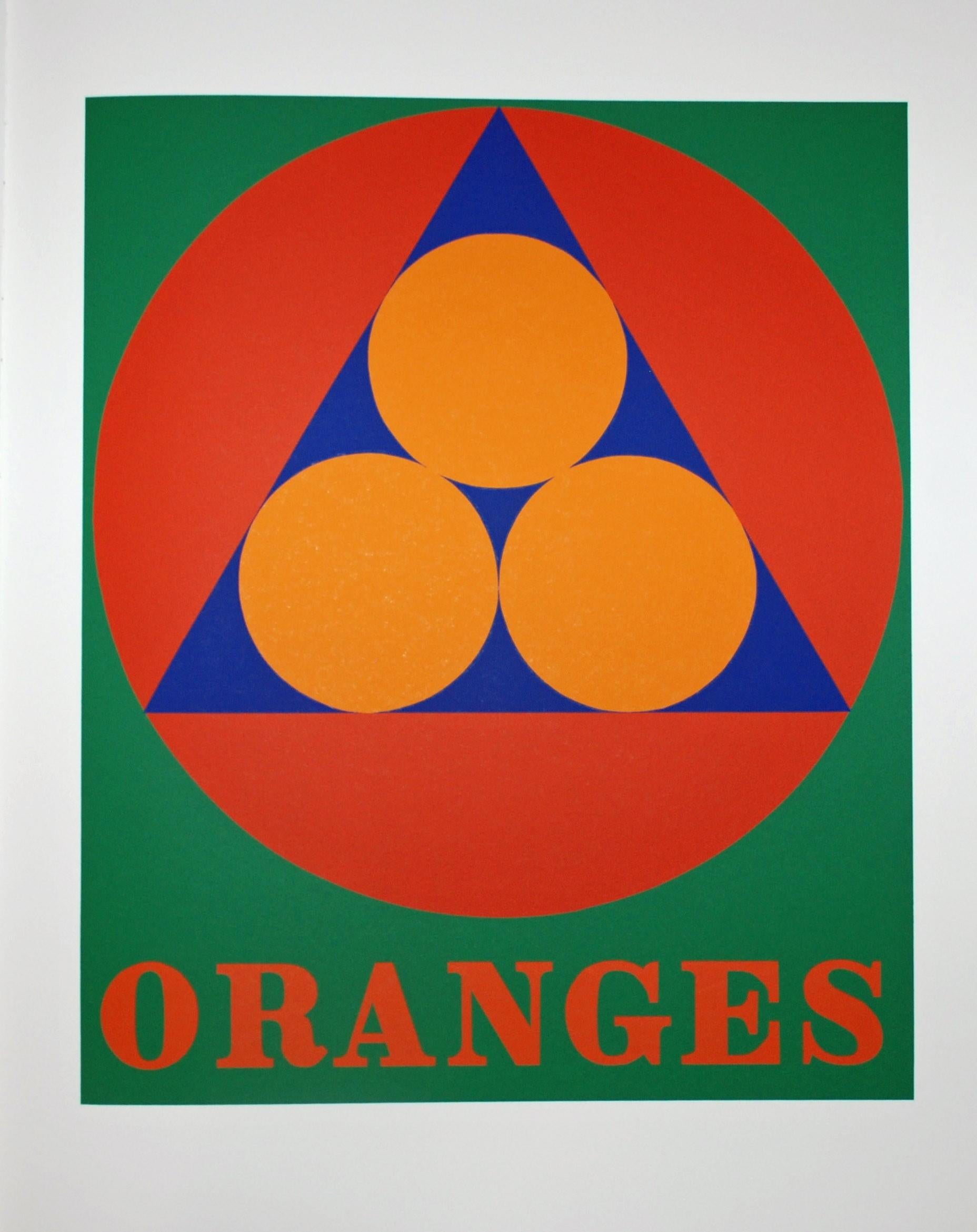 Robert Indiana Still-Life Print - Oranges