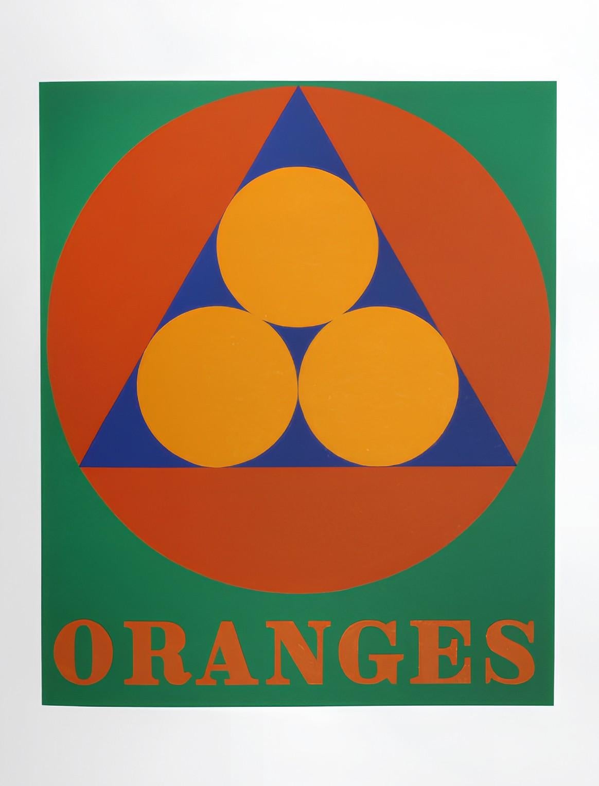 Oranges from The American Dream Portfolio - Print by Robert Indiana