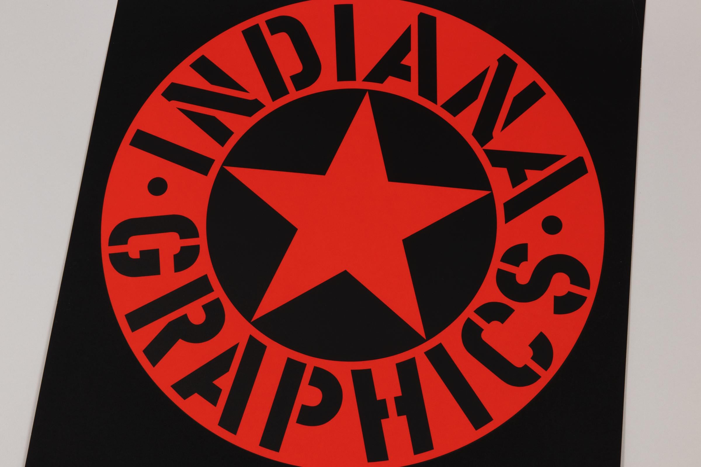 Cartel original de la exposición de Robert Indiana: Indiana Graphics, 1971, Raro en venta 1