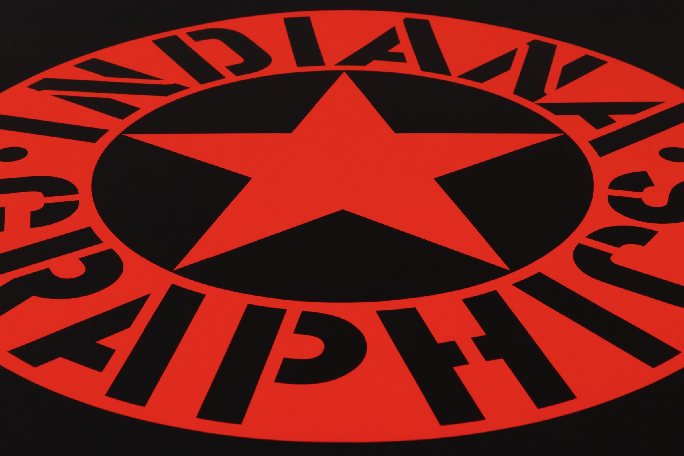 Cartel original de la exposición de Robert Indiana: Indiana Graphics, 1971, Raro en venta 3