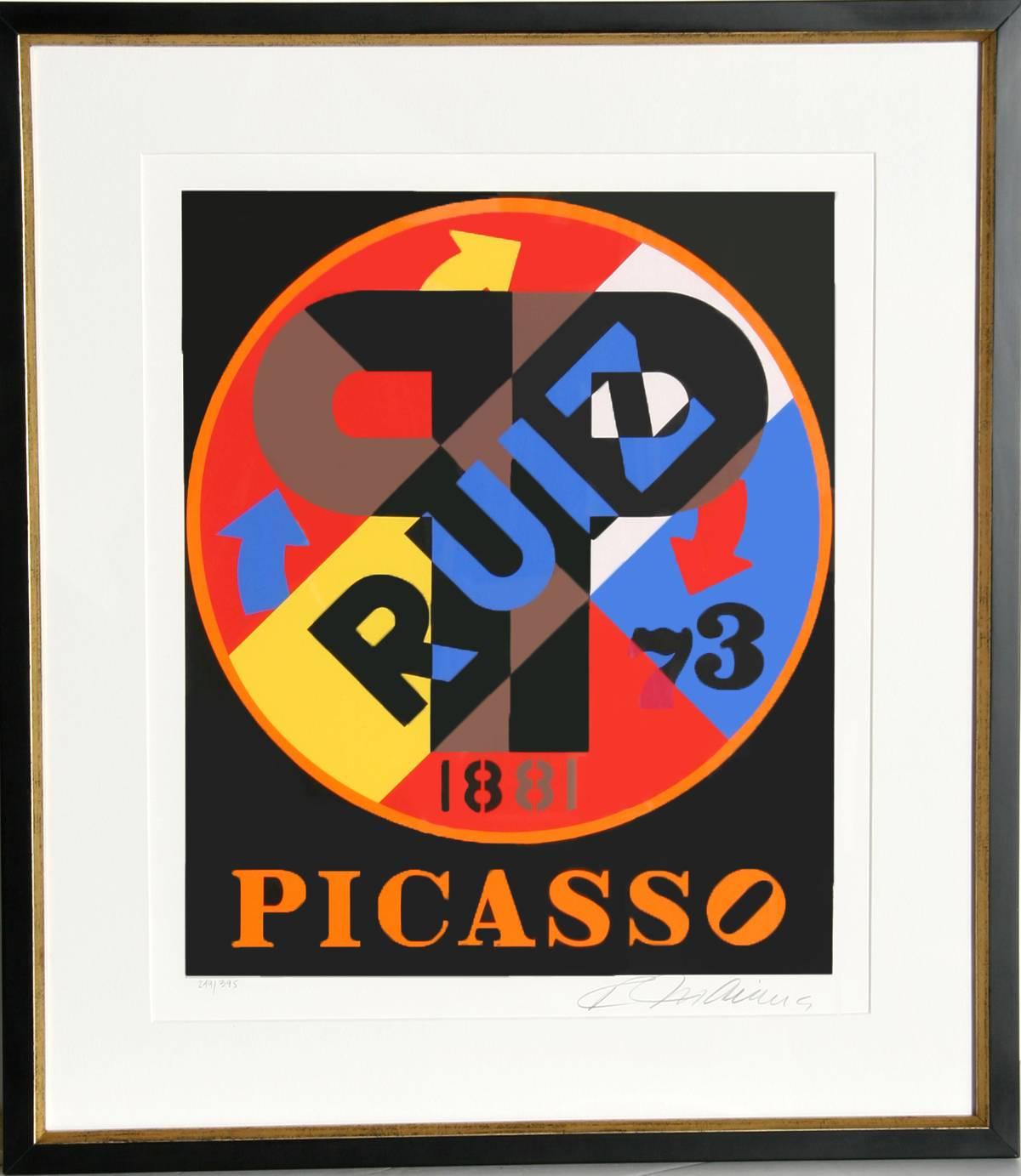 Picasso from The American Dream Portfolio, Screenprint by Robert Indiana