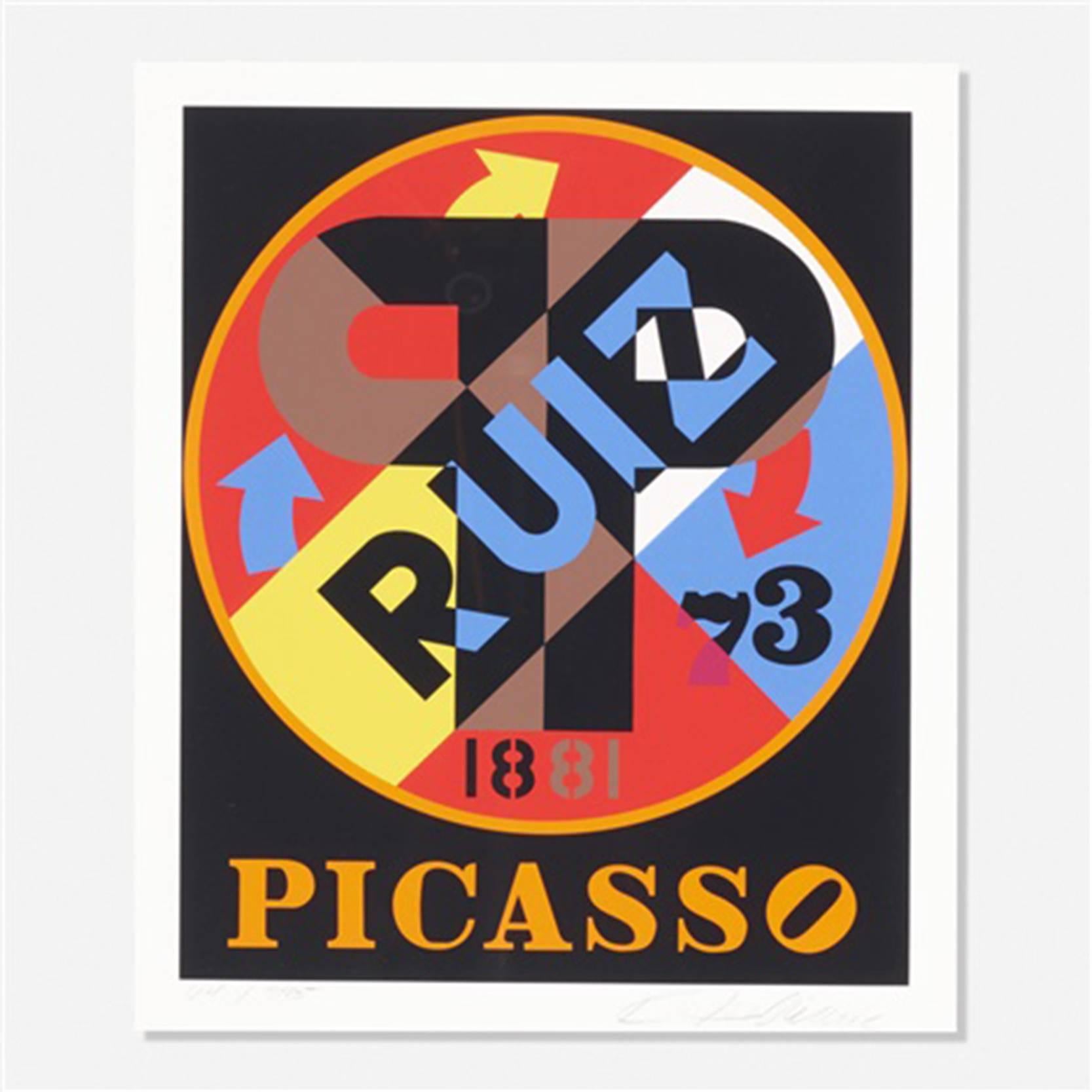 Robert Indiana Print - Picasso from the American Dream Portfolio