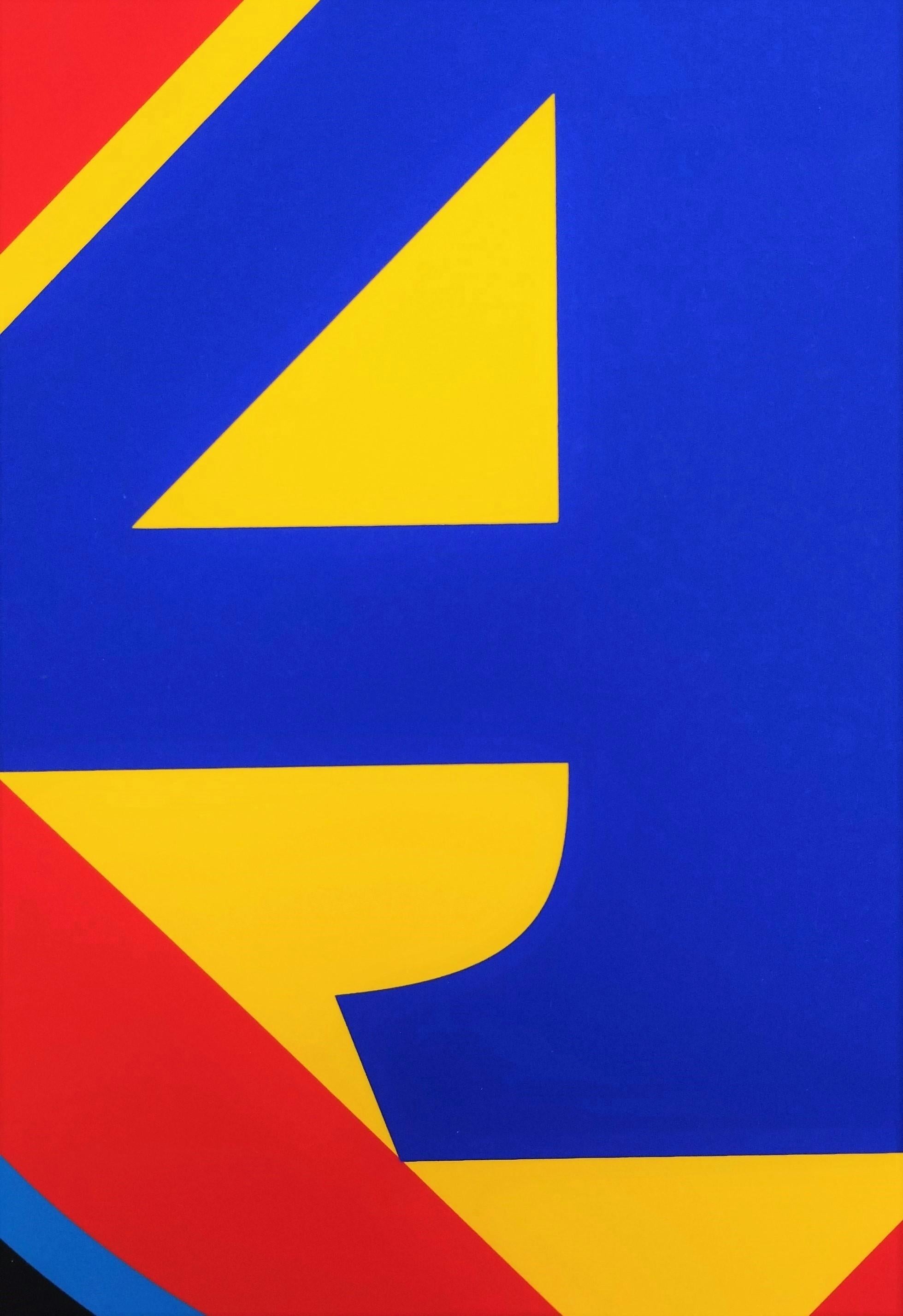 Polygon: Square (Four) /// Pop Art Robert Indiana Screenprint New York Numbers For Sale 6