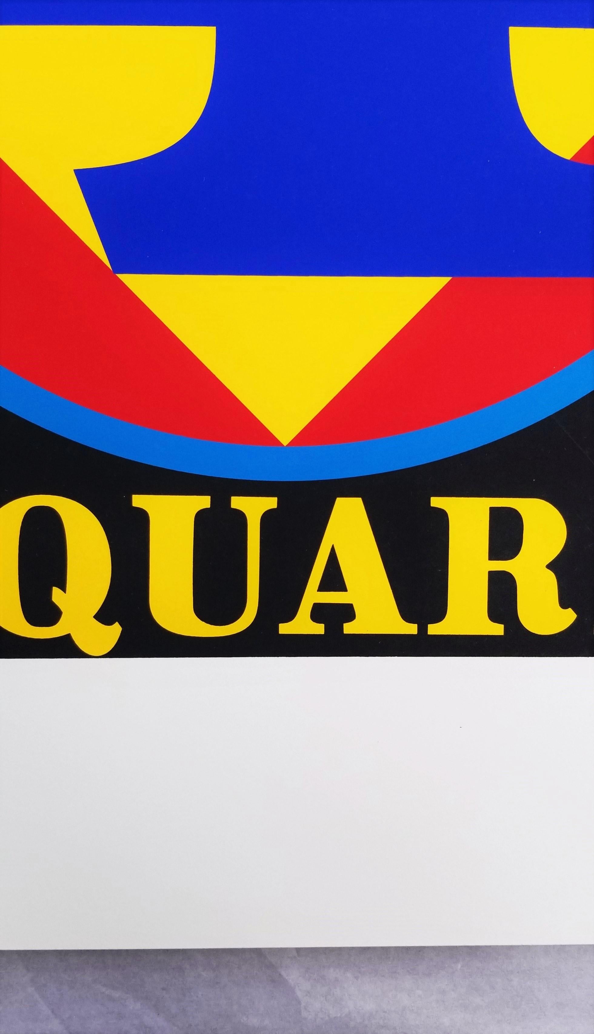 Polygon: Quadrat (Four) /// Pop Art Robert Indiana Siebdruck New Yorker Nummern im Angebot 8