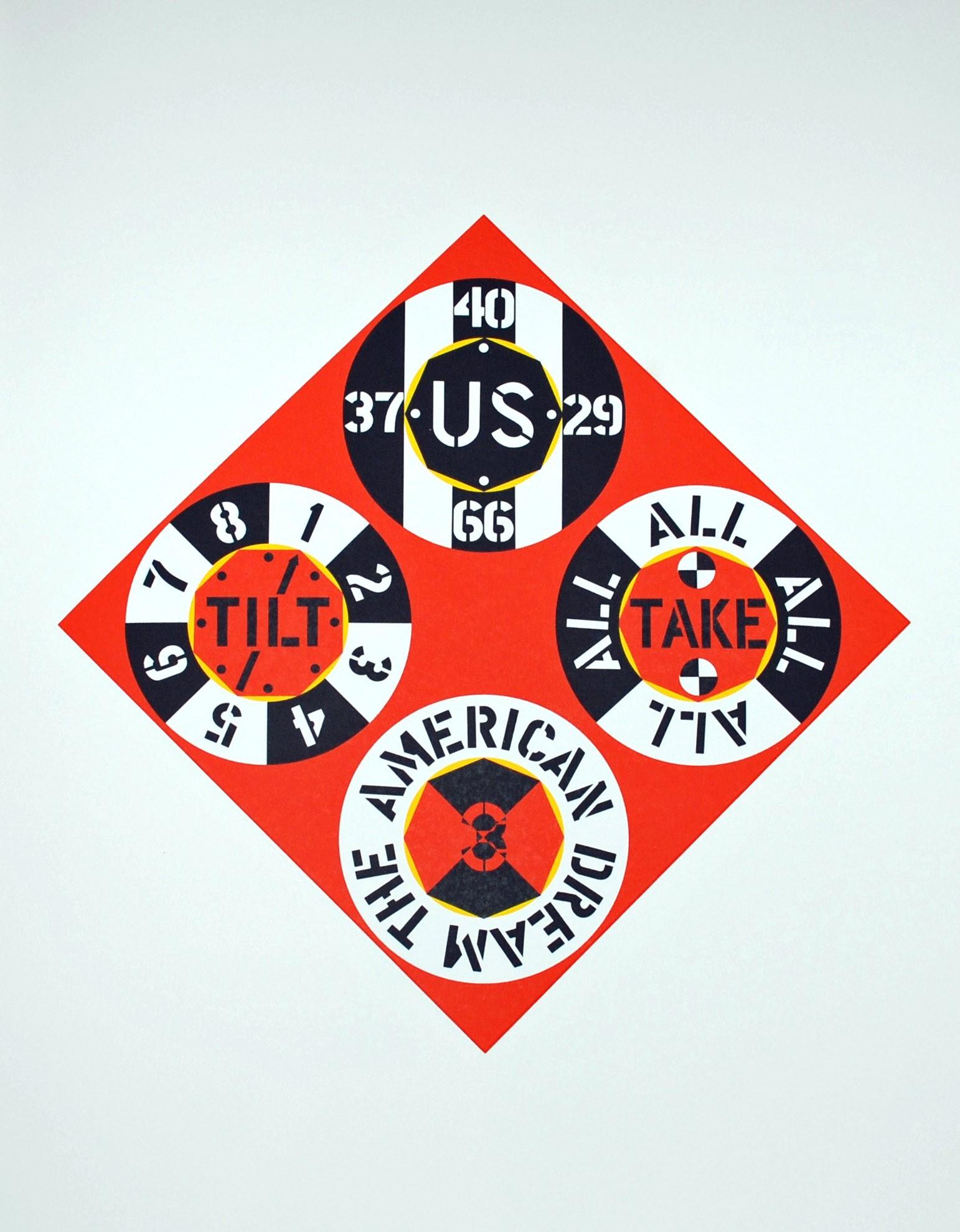 Red Diamond American Dream #3 - Print di Robert Indiana