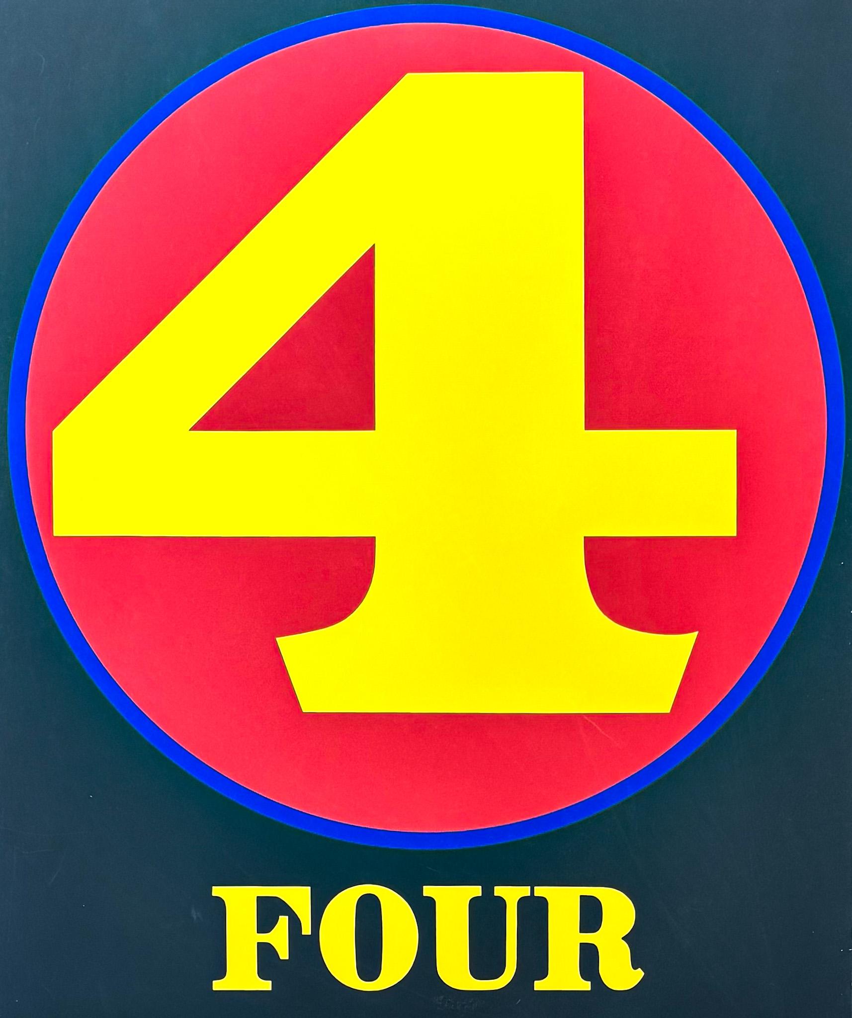 Robert Indiana (1928-2018) - Vier, von Zahlen - Siebdruck in Farben  -  1968 im Angebot 2