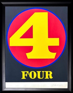 Robert Indiana (1928–2018) - Four, from numbers - Screenprint in colors  -  1968