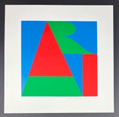 Robert Indiana ( 1928 – 2018 ) – The Bowery Art – hand-signed Serigraph – 1971