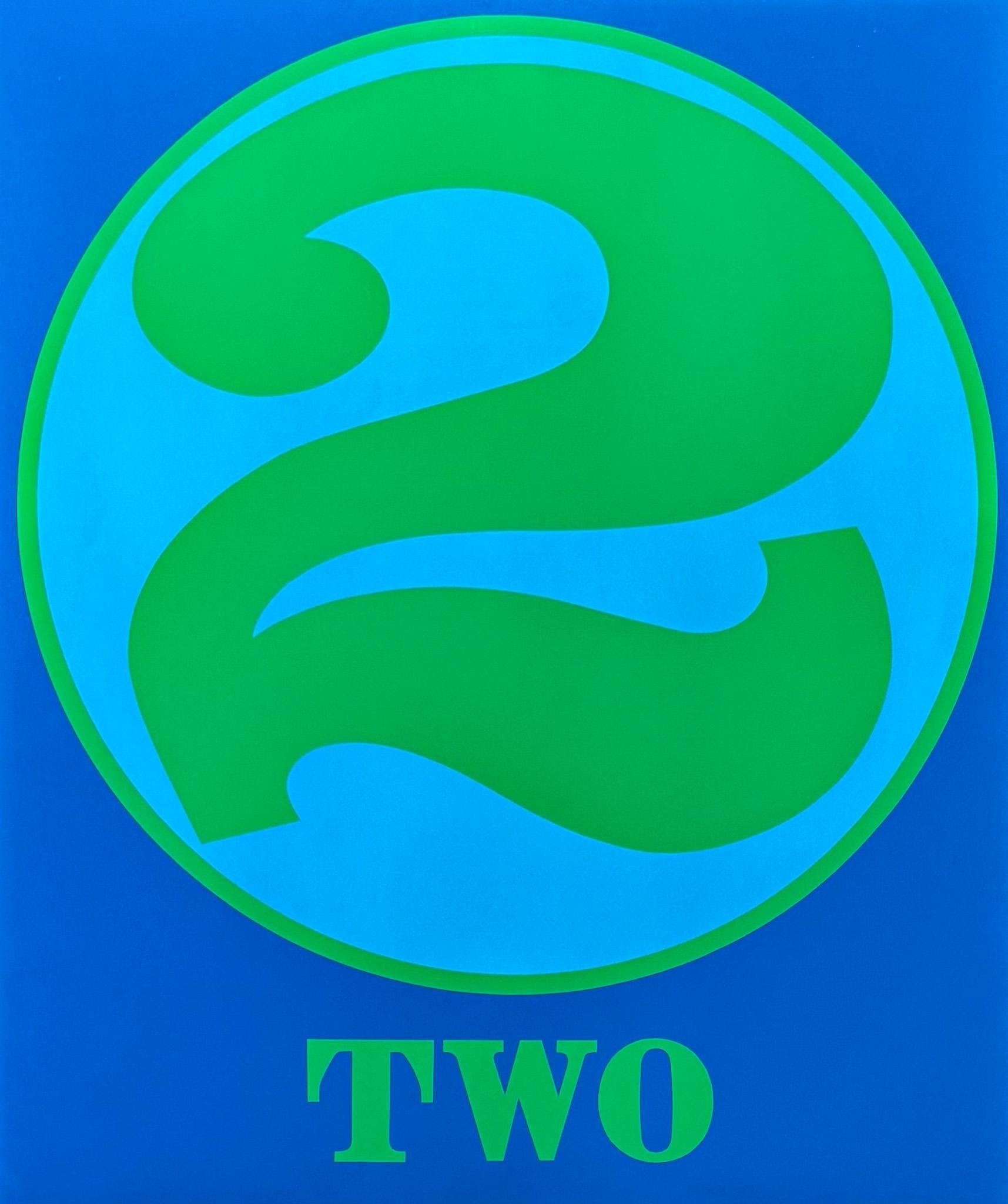 Robert Indiana (1928-2018) - Two, from numbers - Sérigraphie en couleurs - 1968 en vente 2
