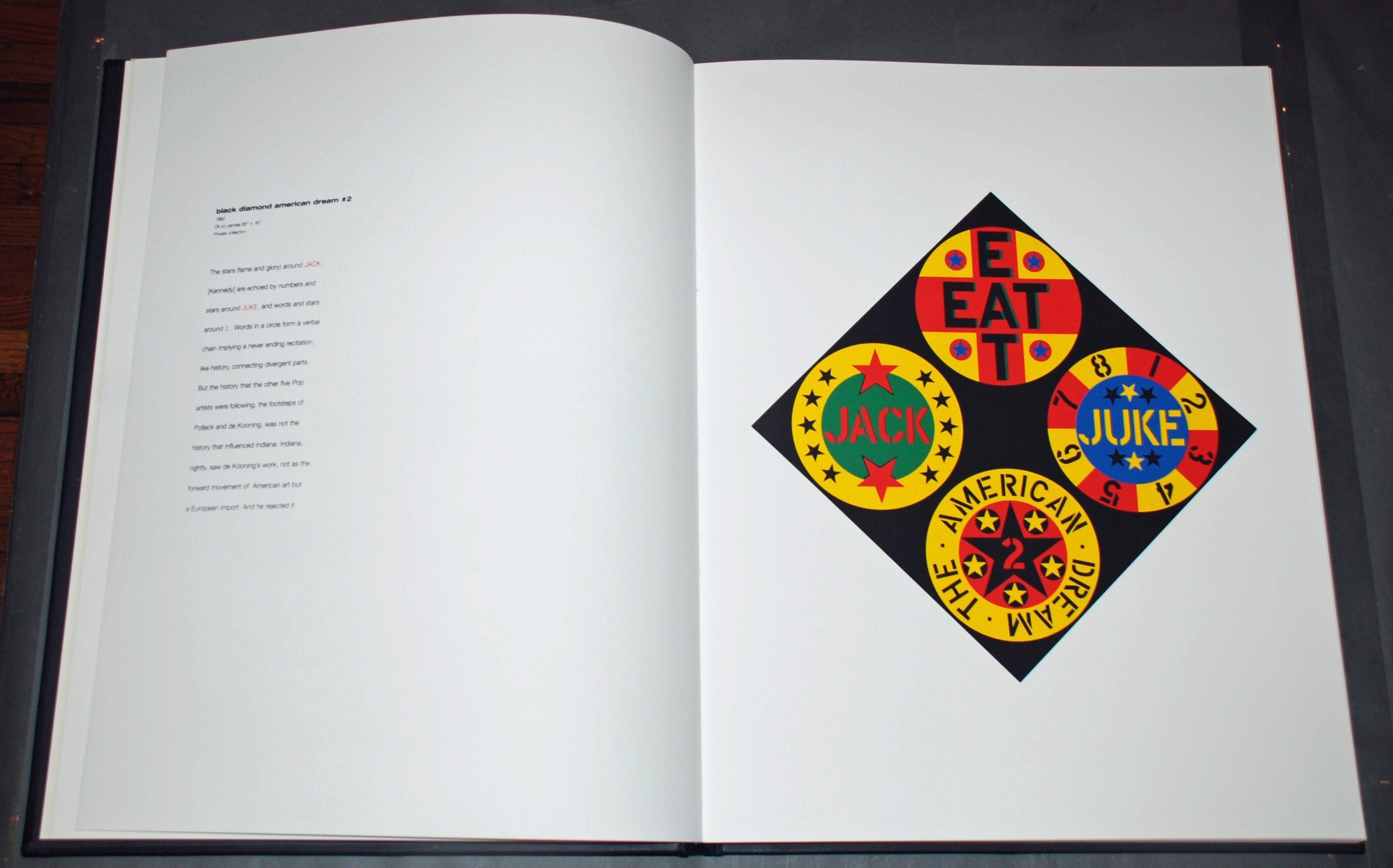 Black Diamond American Dream #2 - Abstract Print Beige di Robert Indiana