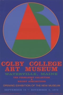 Robert Indiana - Colby College Art Museum - 1973 Silkscreen Poster