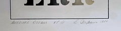Robert Indiana print (EAT / DIE / HUG / ERR) (Sheehan 136), proof, Signed VP1/1