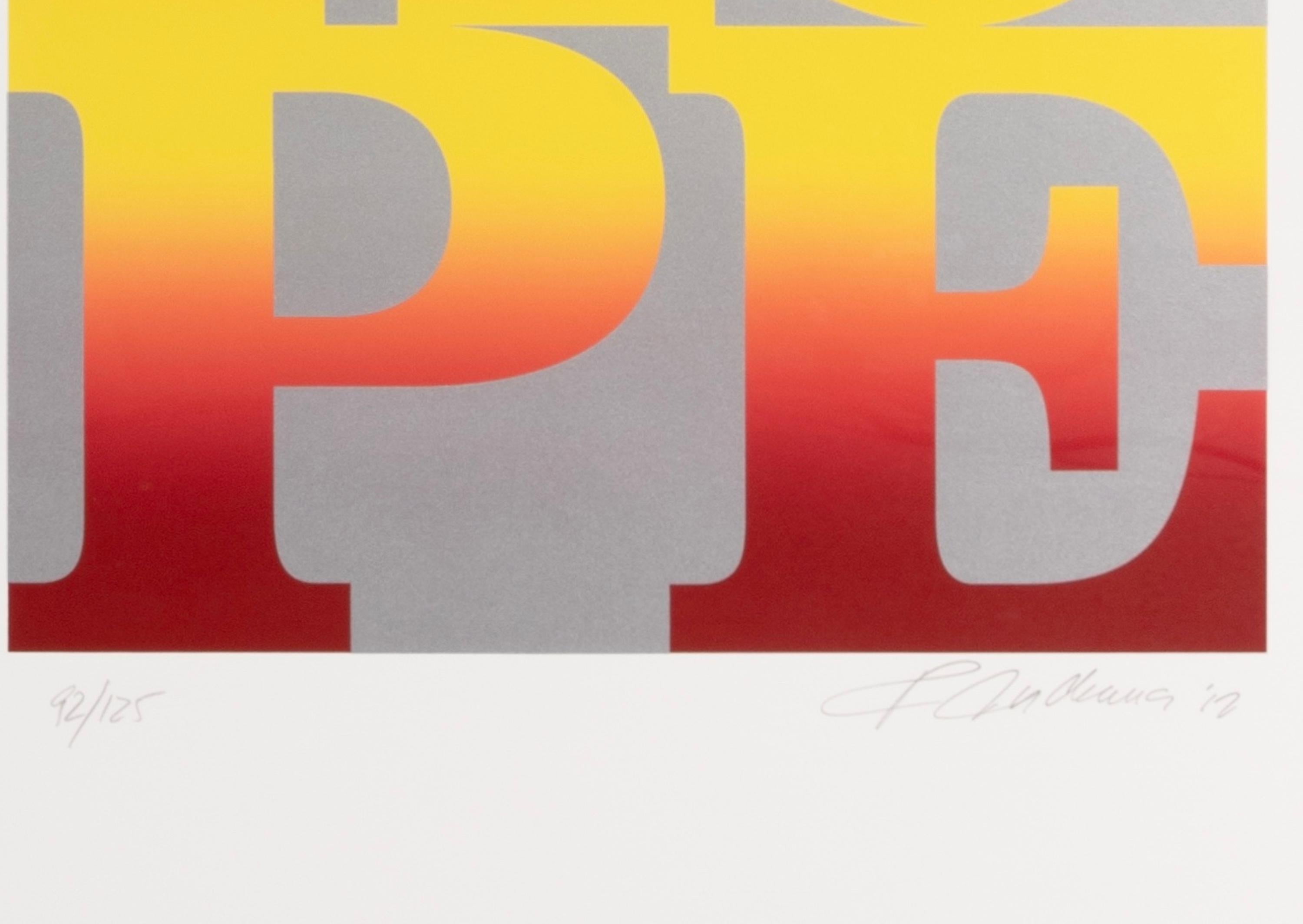 Robert Indiana 'Four Seasons of Hope Silver' Ensemble de quatre sérigraphies, 2012 en vente 5