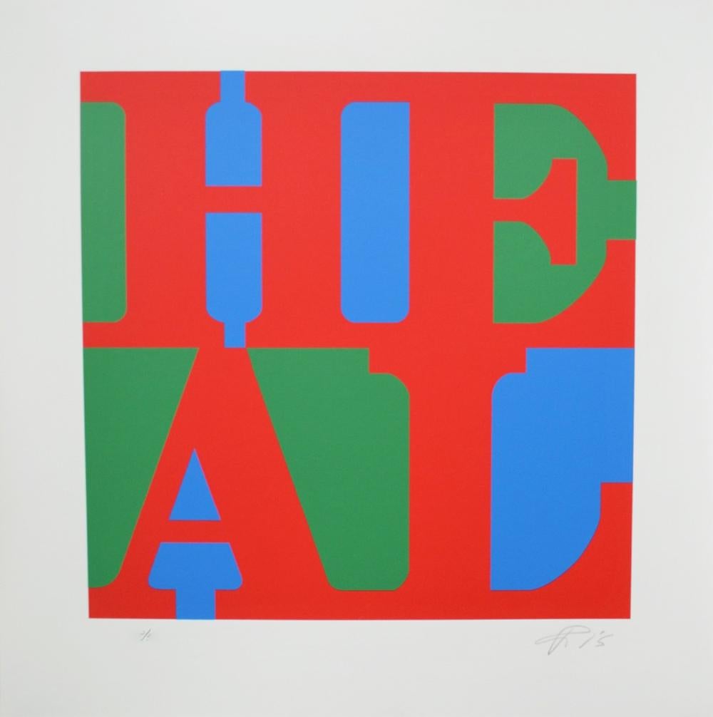 ROBERT INDIANA, SANAR - 2015, FIRMADO Y NUMERADO - ED. 20, PANTALLA DE SEDA