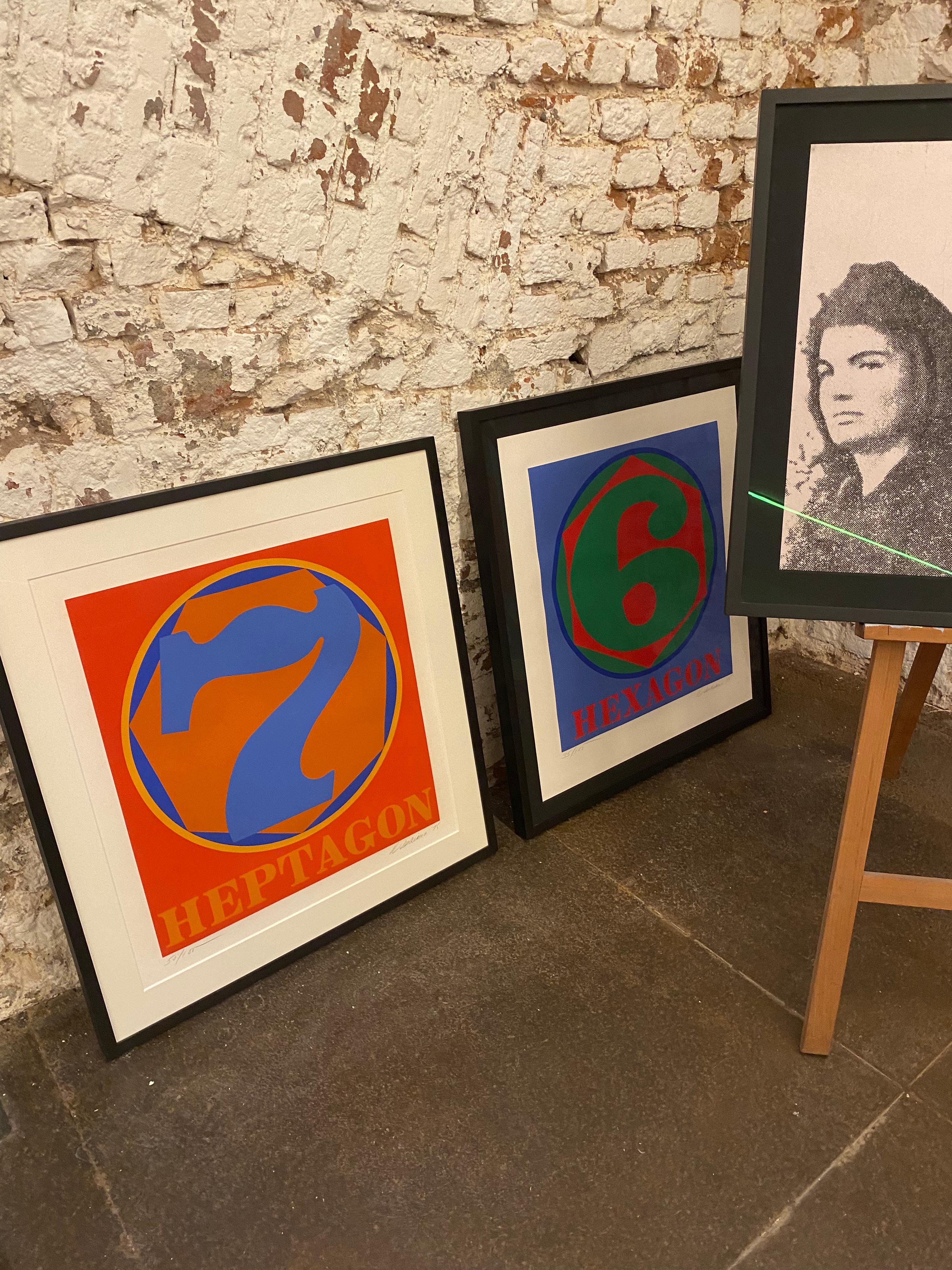 Robert Indiana Heptagon (from Polygons portfolio) For Sale 2