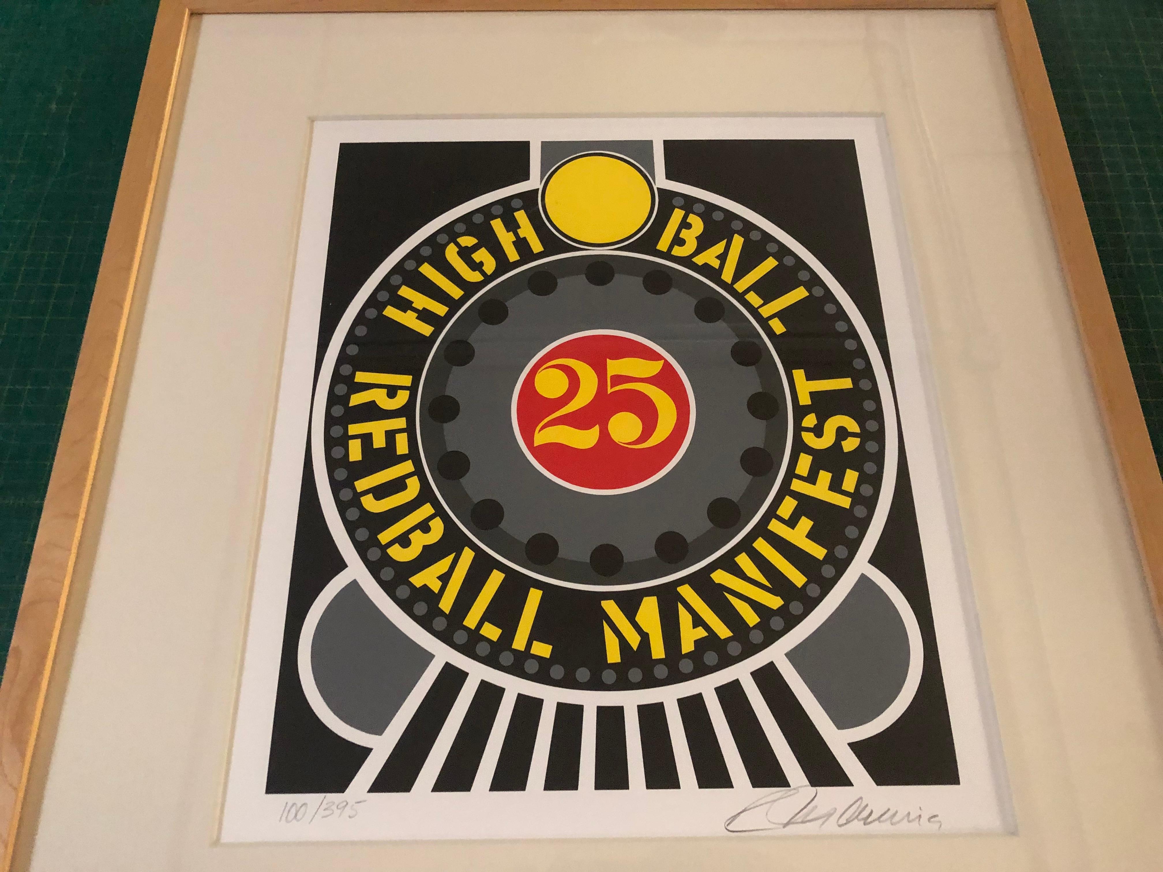 Robert Indiana-Highball on the Redball Manifest-18.5