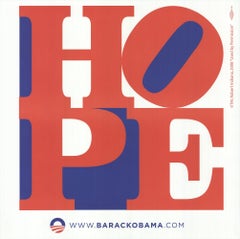 Robert Indiana 'Hope' 2008- Offset Lithograph