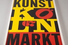 Robert Indiana, Kunst Markt Köln Exhibition Poster - Pop Art, Screen Print, 1967