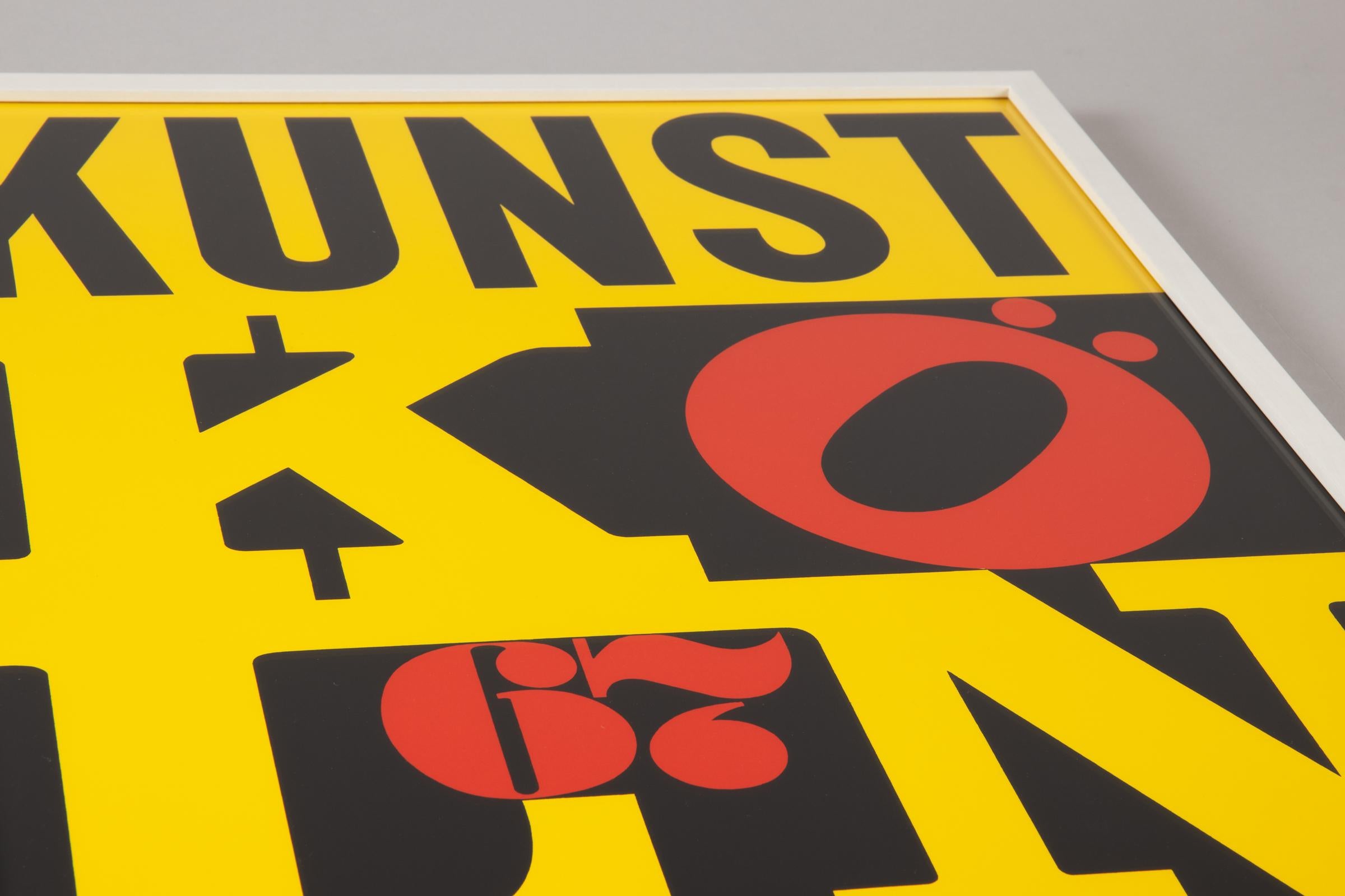 Robert Indiana, Cartel de la exposición Kunst Markt Köln - Pop Art, Serigrafía, 1967 en venta 2