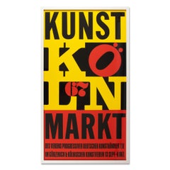 Robert Indiana, Kunst Markt Köln Exhibition Poster - Pop Art, Screen Print, 1967