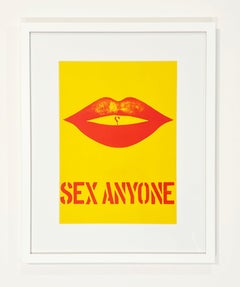 Robert Indiana, lithographie, 1964, « Sex Anyone », tirée de *1¢ Life*