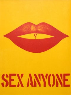 Robert Indiana, lithographie, 1964, « Sex Anyone », tirée de *1¢ Life*