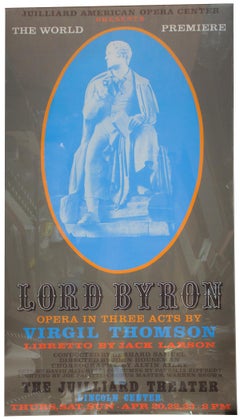 Vintage After Robert Indiana-Lord Byron-FRAMED