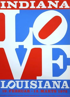 Robert Indiana 'Love Louisiana' Exhibition Screenprint
