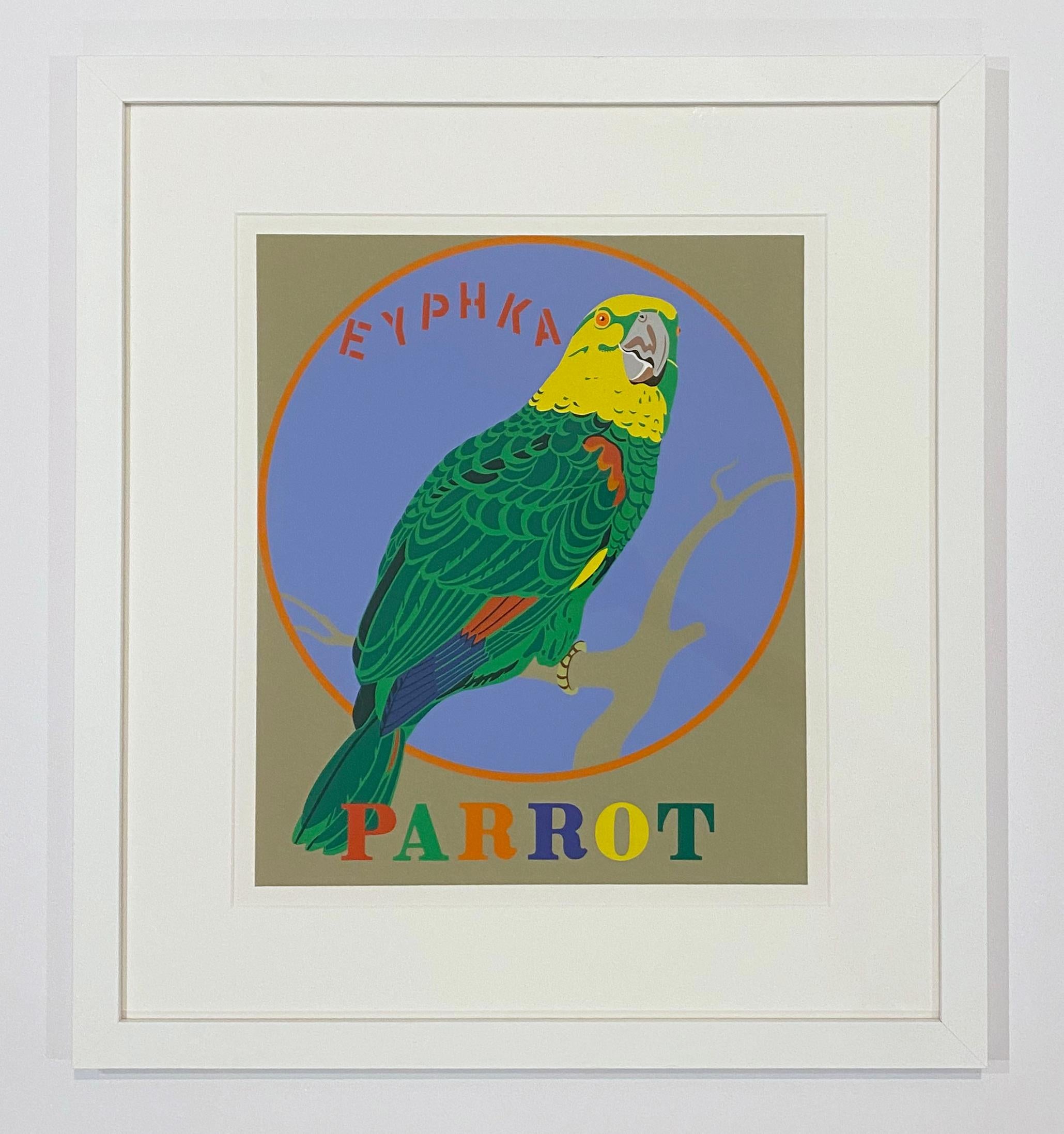 Artist: Robert Indiana
Title: Parrot
Portfolio: 1997 The American Dream
Medium: Original serigraph
Year: 1997
Edition: 76/395
Frame Size: 25 1/4