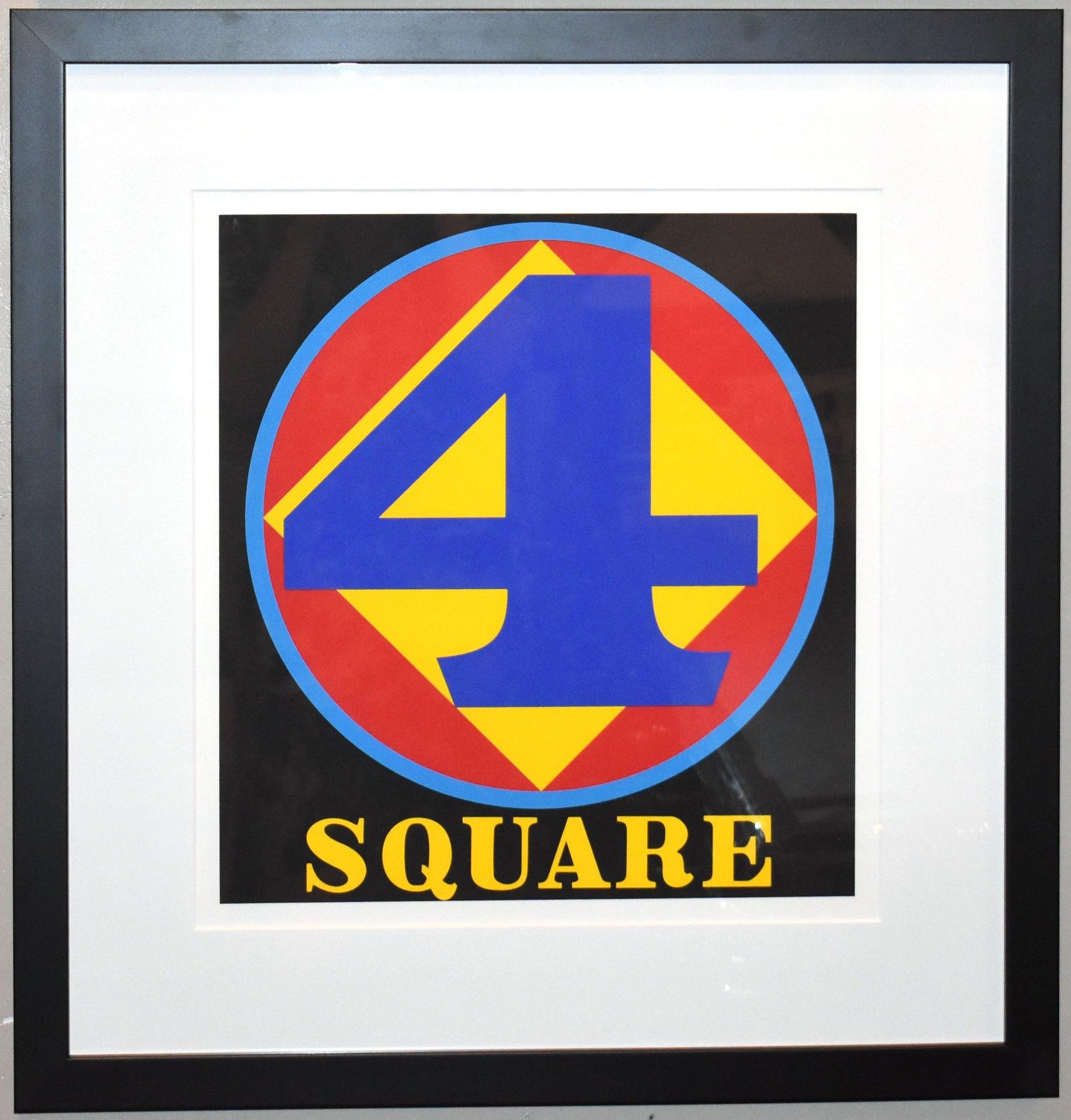 Artist: Robert Indiana
Title: Polygon: Square
Portfolio: The American Dream
Year: 1997
Edition: 76/395
Medium: Original serigraph
Framed Size: 24 1/2