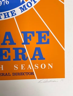 Robert Indiana, "Santa Fe Opera", firmato a mano, numerato, 1976