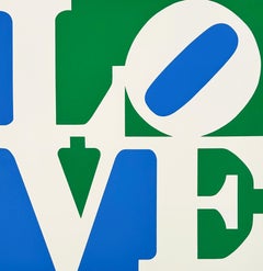 Robert Indiana Screenprint, 1996, Framed, The Book of Love 8