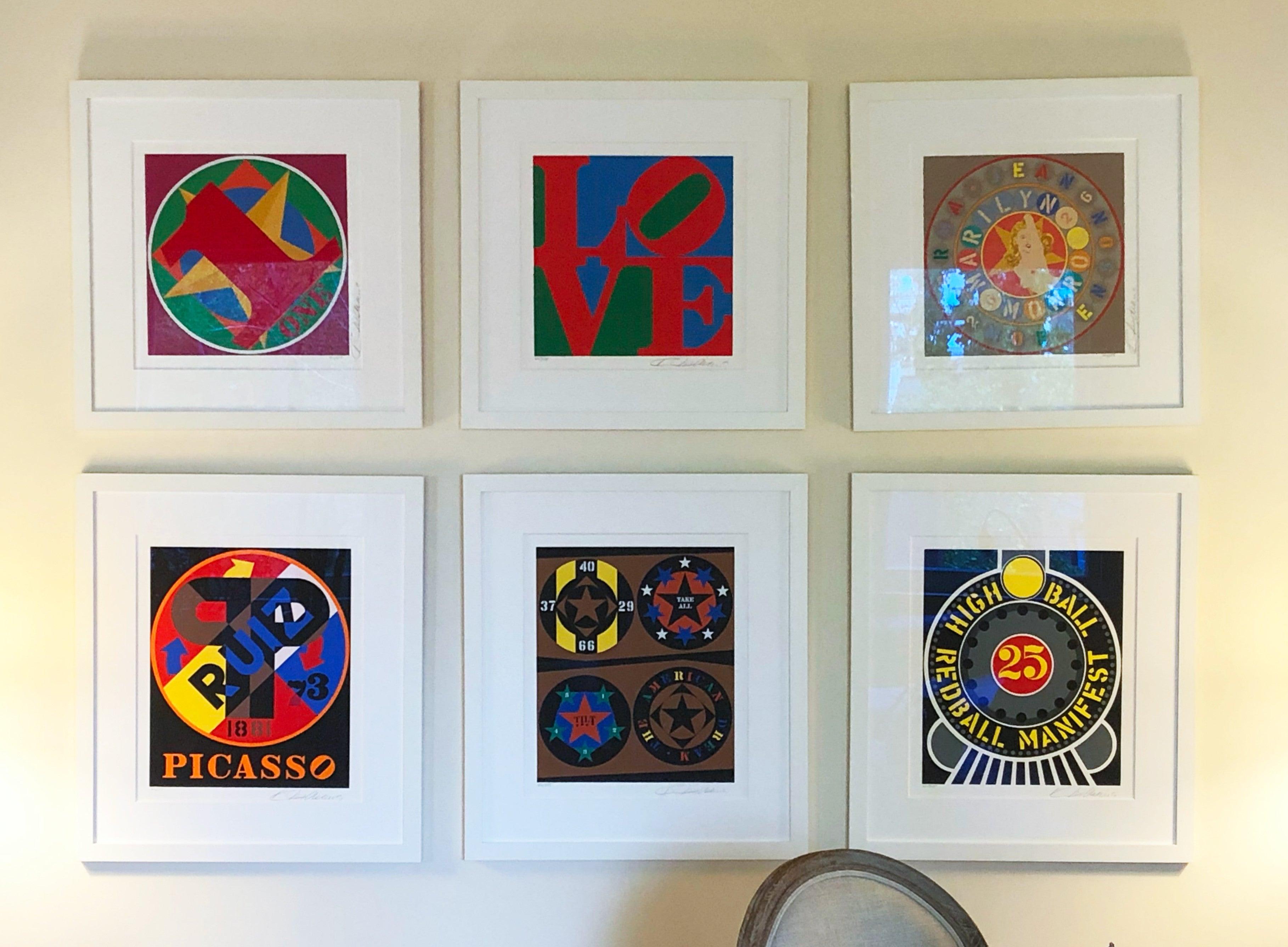 Robert Indiana Set of 6 Signed Serigraphs from The American Dream Portfolio 1