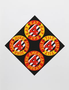 Vintage Robert Indiana, "The Beware Danger", Screenprint by Robert Indiana