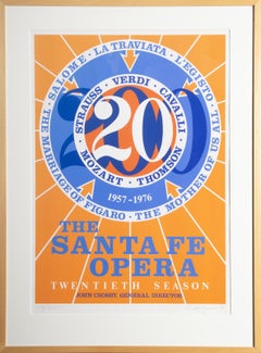 Vintage Sante Fe Opera, Pop Art Screenprint by Robert Indiana
