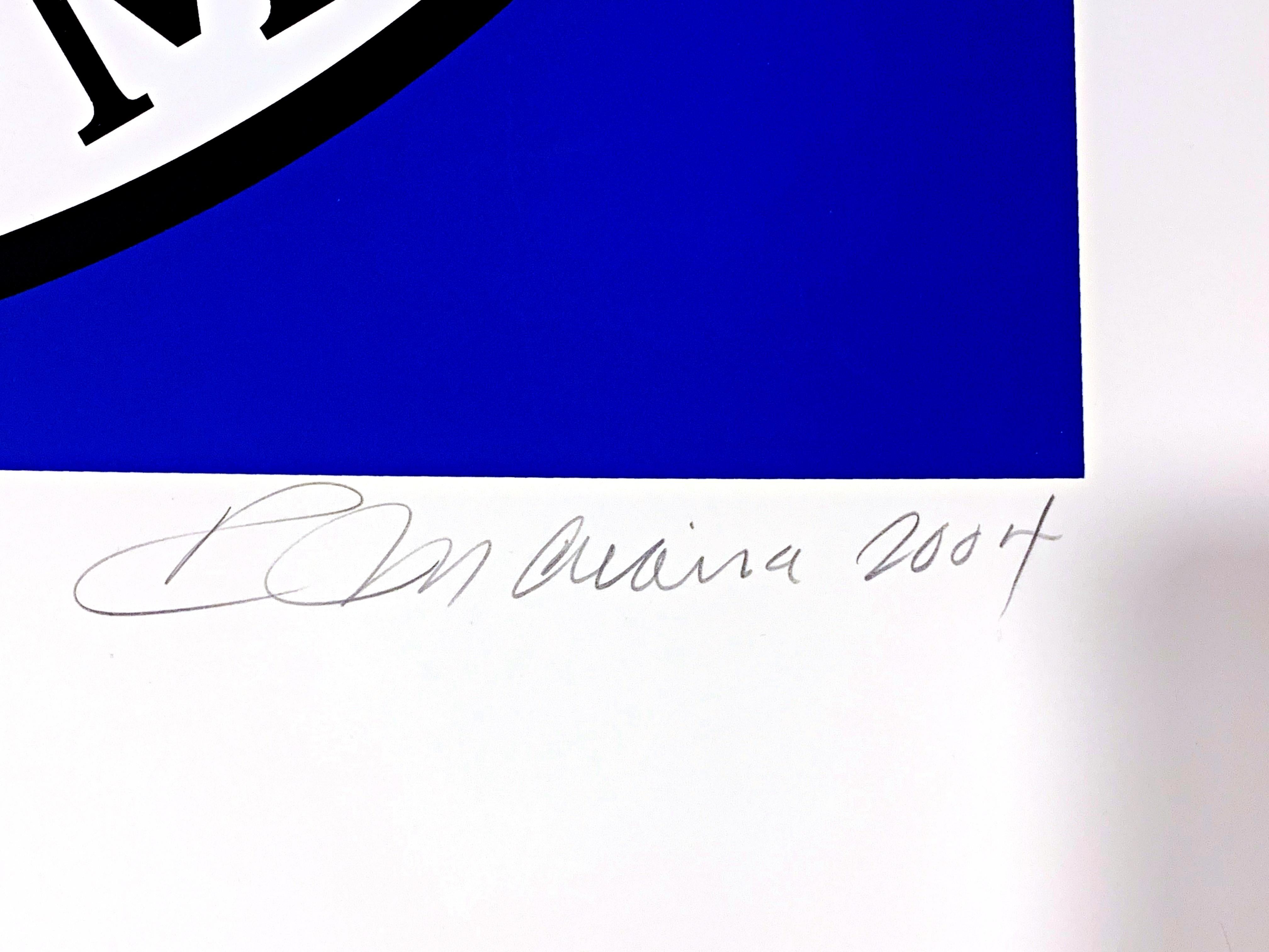 Robert Indiana
Pax, Paix, Shalom (L'imprimé de la paix),  2004
Sérigraphie en 4 couleurs sur papier rives BFK
Signée, datée, titrée et numérotée 35/50 au crayon par Robert Indiana au recto.
Publié par le musée de Tel Aviv
33 × 32 pouces
Non