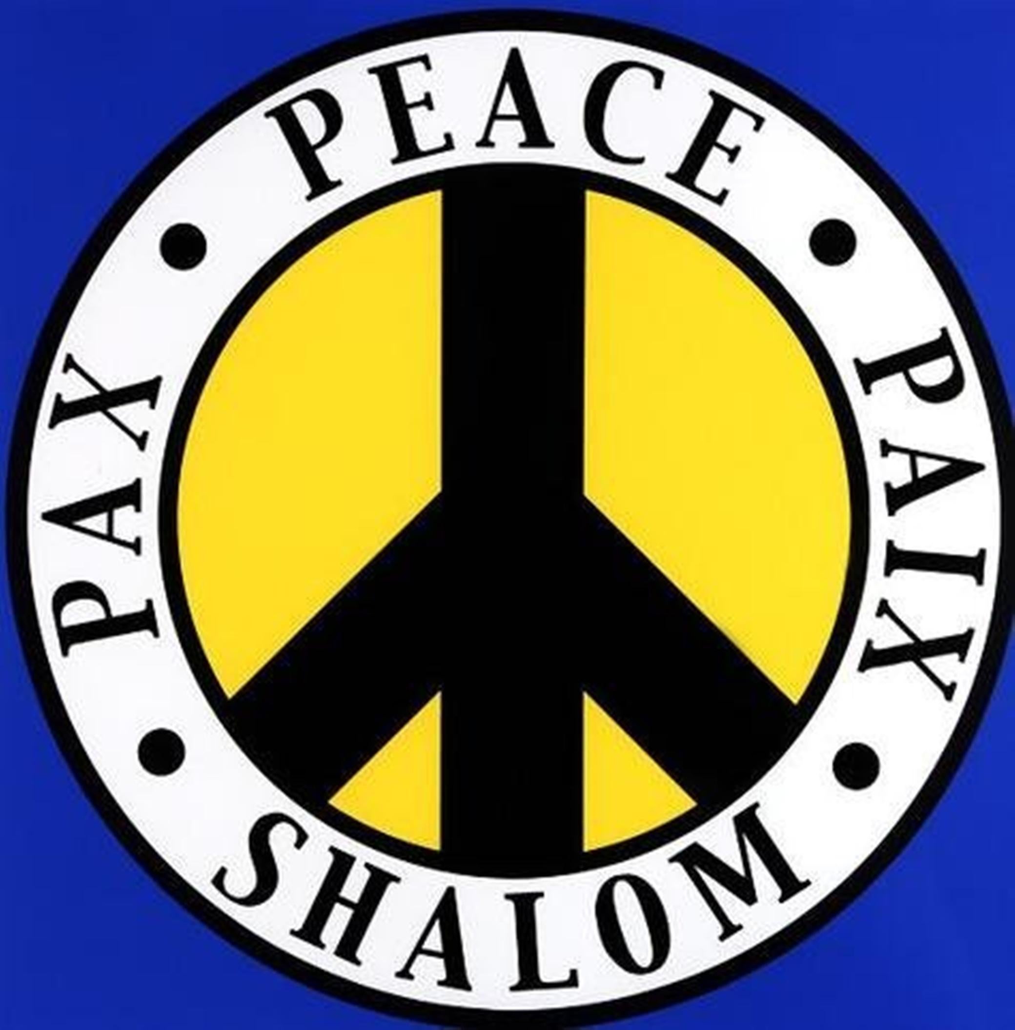Robert Indiana Abstract Print - Shalom Pax Paix (The Peace Print) silkscreen on Rives BFK paper signed/N 35/50
